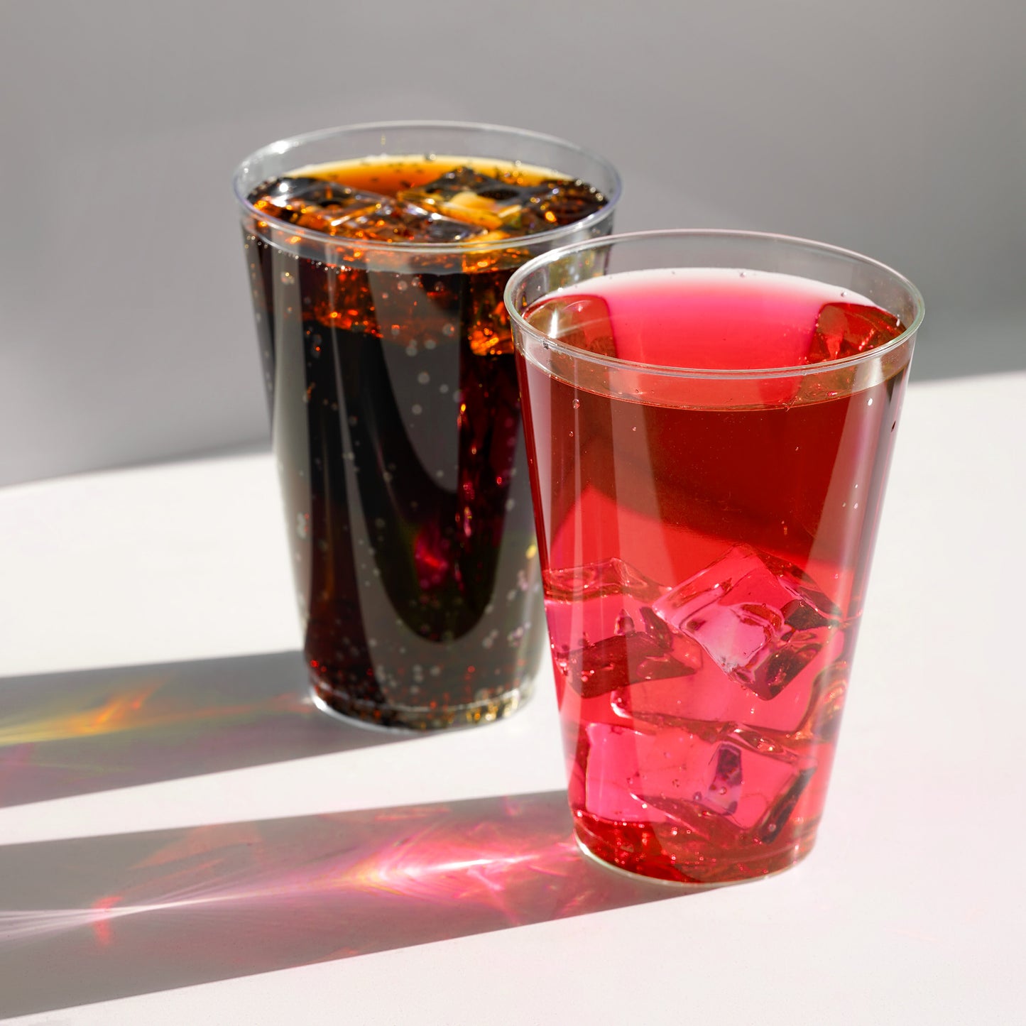 40-Pack 16 oz Clear Plastic Cups - Ideal for Large Cold Beverages and Iced Drinks