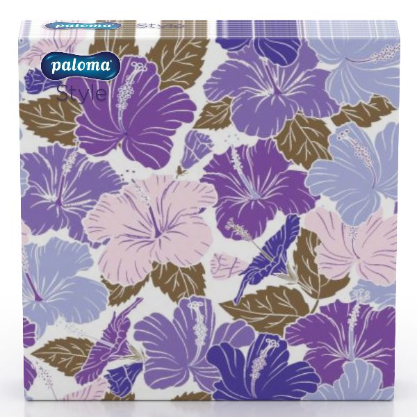 20 Pack Tropical Hibiscus Design 3-Ply Paper Napkins (33x33 cm)