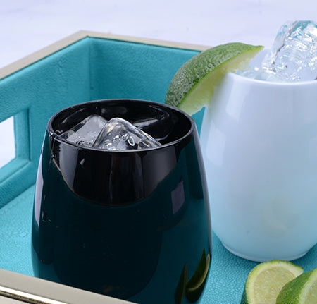 6-Pack 12 oz Shatterproof Plastic Goblets - Available in White or Black