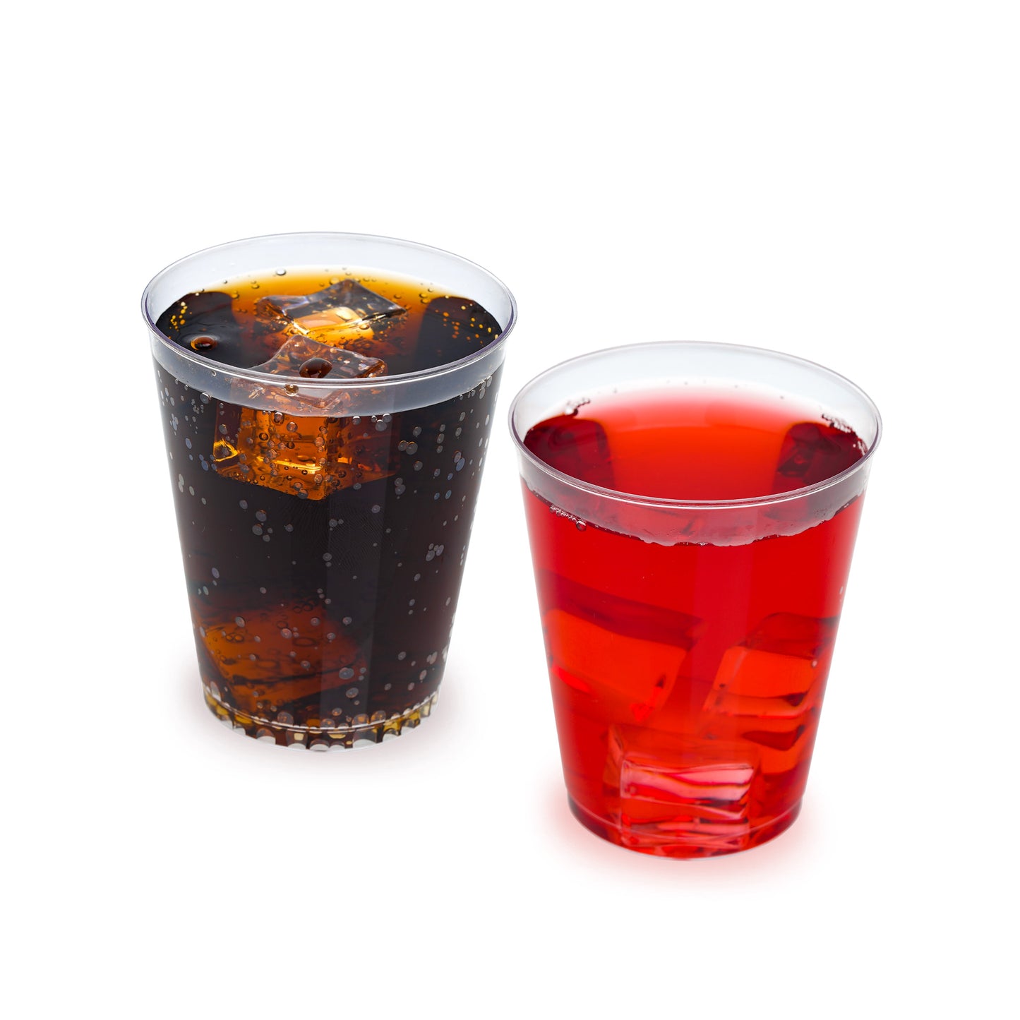 20-Pack 8 oz Clear Plastic Cups - Ideal for Cold Beverages and Smoothies