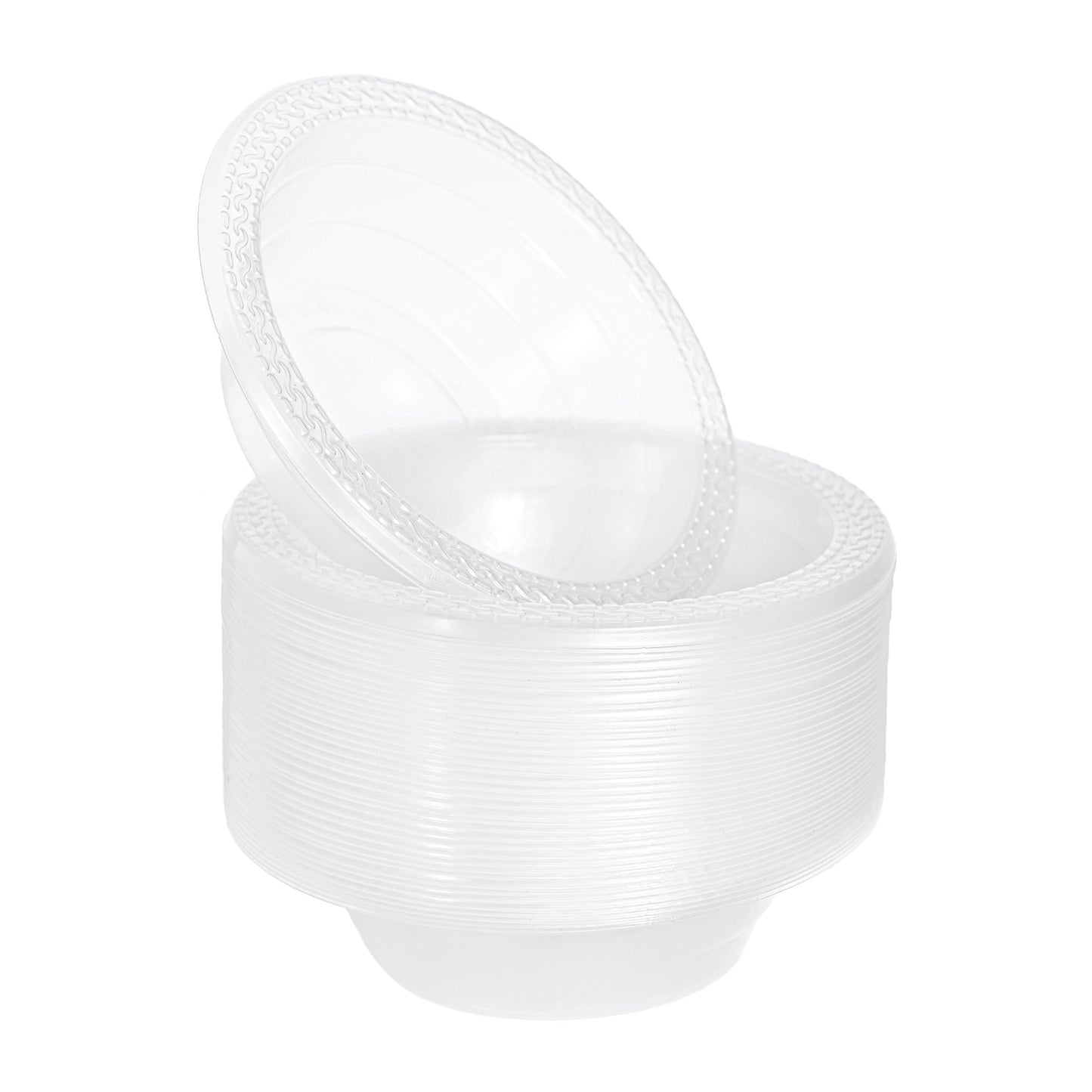40 Pack 5 oz Lightweight Plastic Dessert Party Bowls