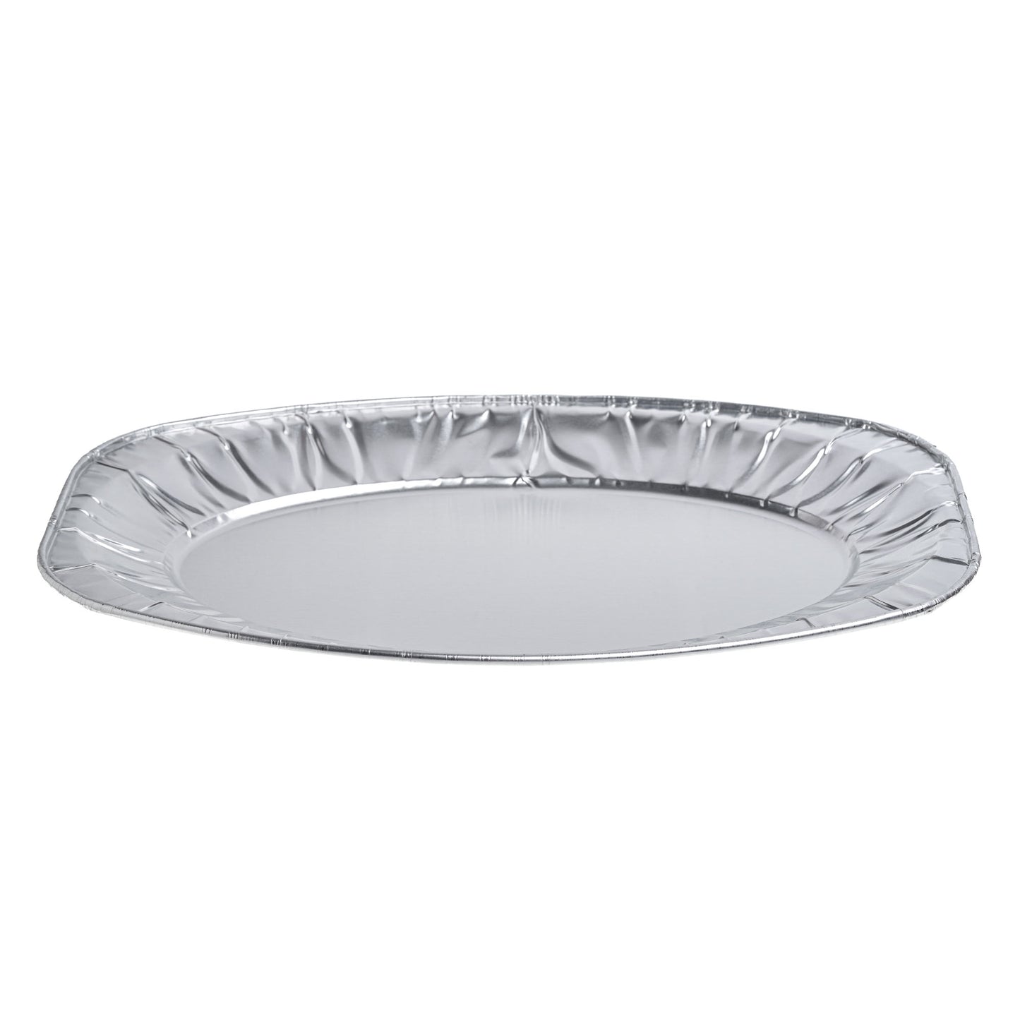 15 Pack Aluminum Oval Platter Trays - 35x24 cm Catering Serveware