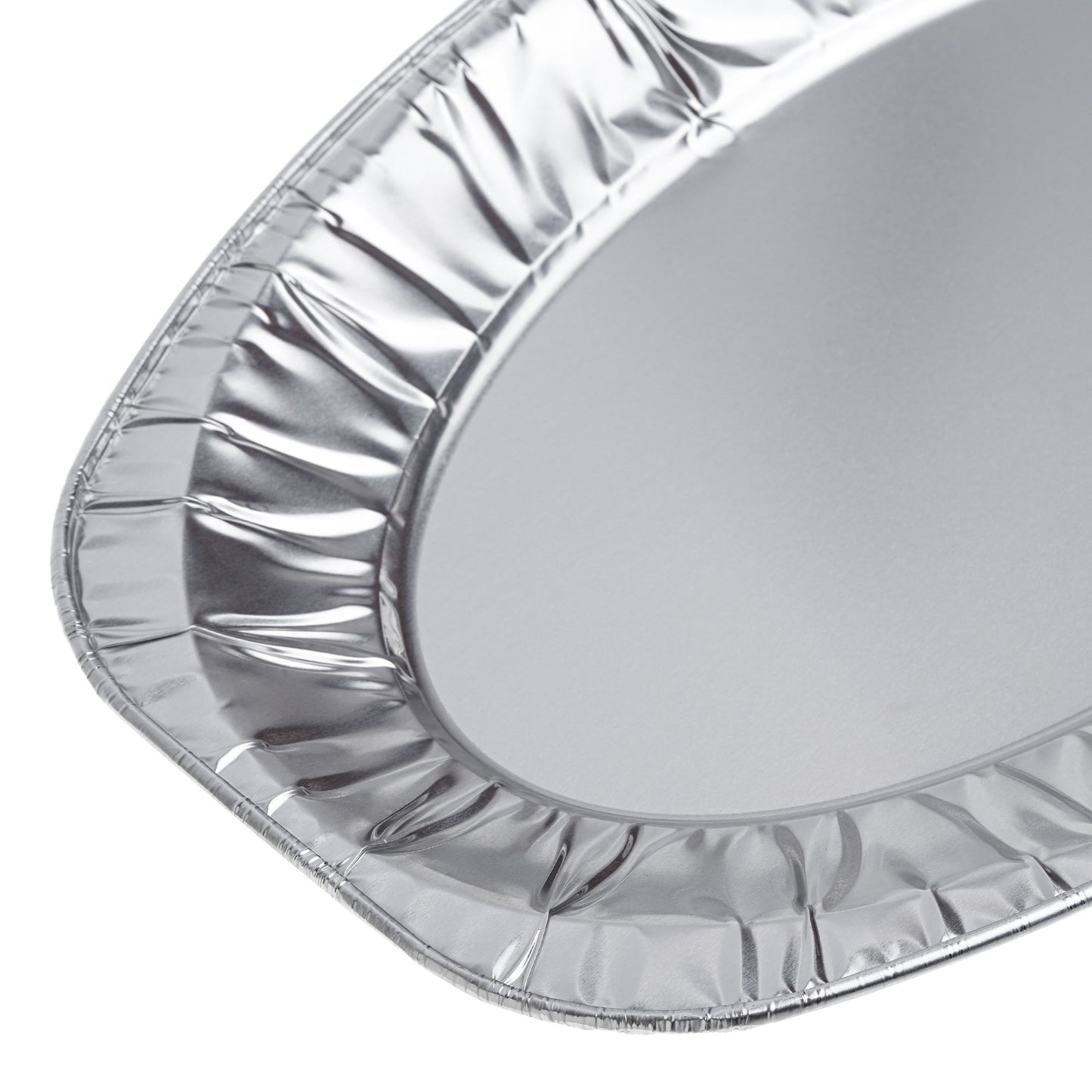 15 Pack Aluminum Oval Platter Trays - 35x24 cm Catering Serveware
