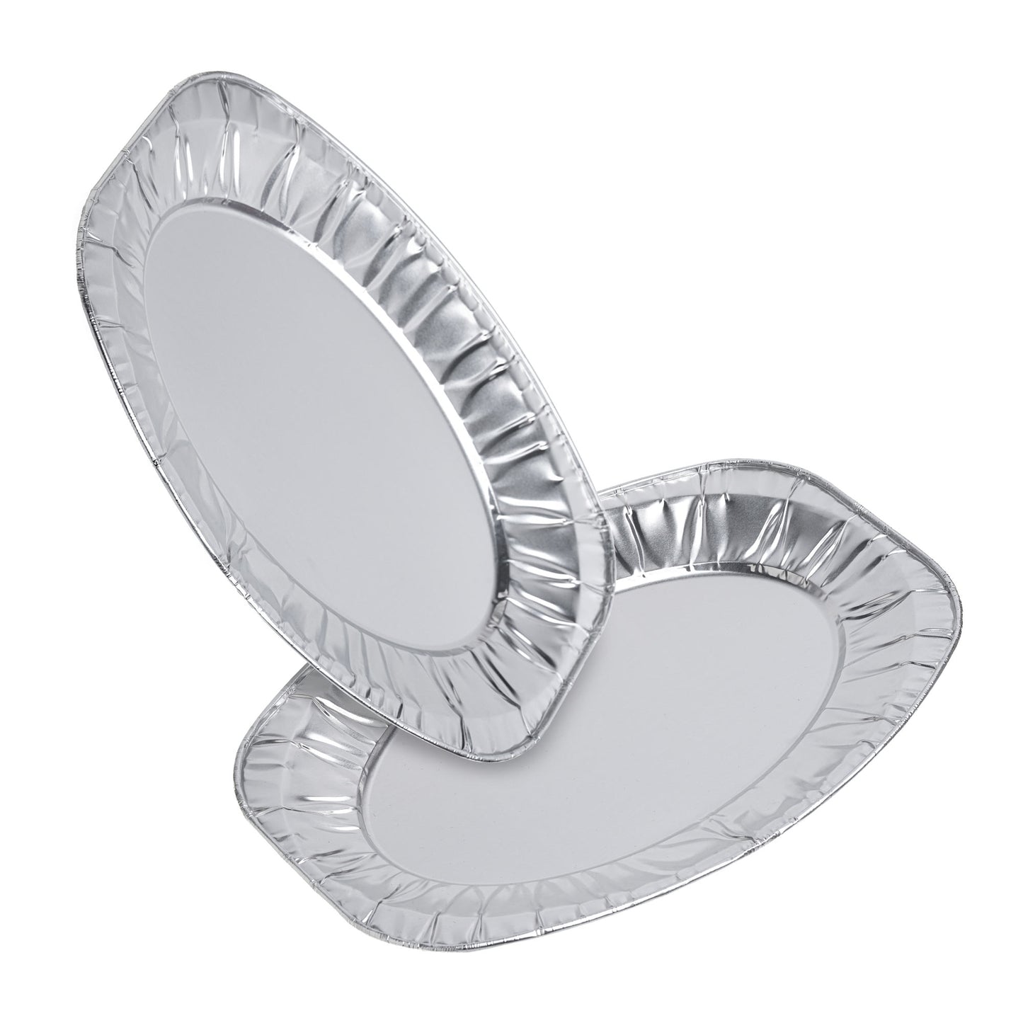 15 Pack Aluminum Oval Platter Trays - 35x24 cm Catering Serveware