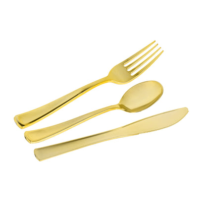 120-Piece Premium Gold Cutlery Set (40 Settings)