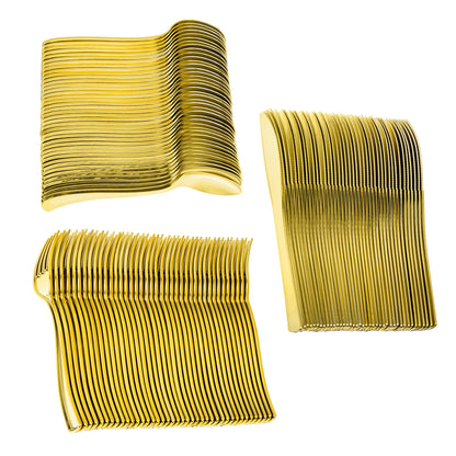 120-Piece Premium Gold Cutlery Set (40 Settings)