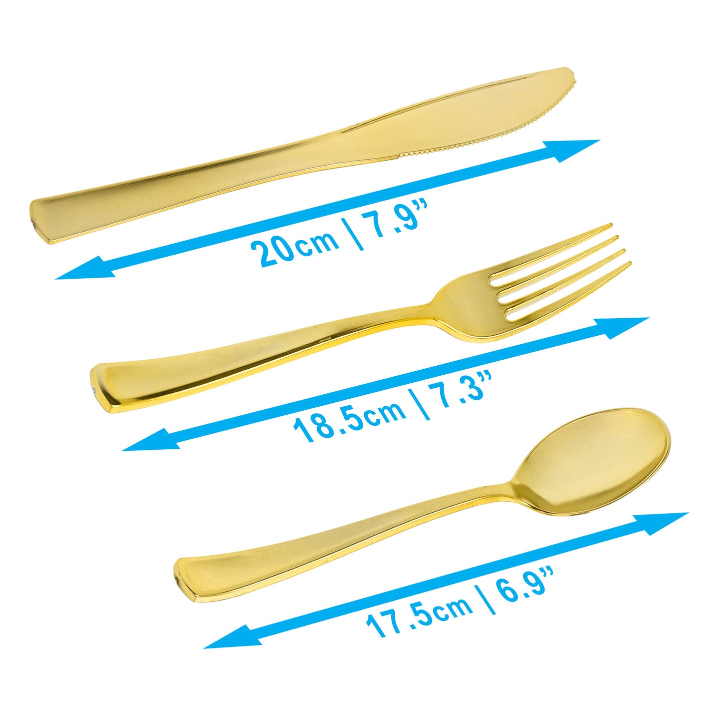 120-Piece Premium Gold Cutlery Set (40 Settings)
