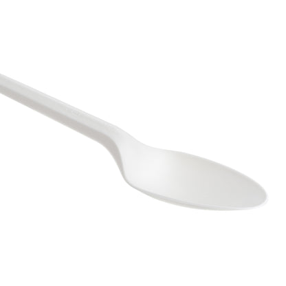 150 Pack White CPLA Compostable Spoons - 15cm (5.9")